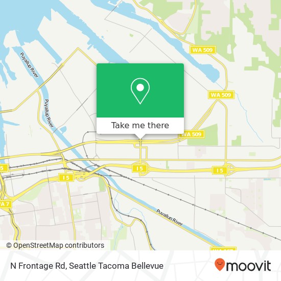 Mapa de N Frontage Rd, Tacoma, WA 98424
