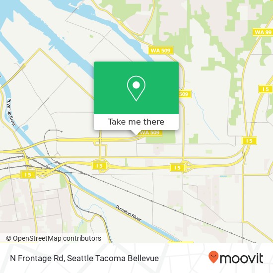 Mapa de N Frontage Rd, Tacoma, WA 98421