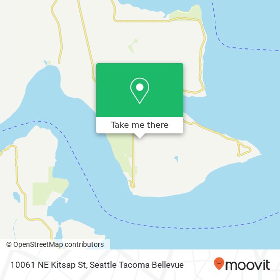 Mapa de 10061 NE Kitsap St, Bainbridge Island, WA 98110