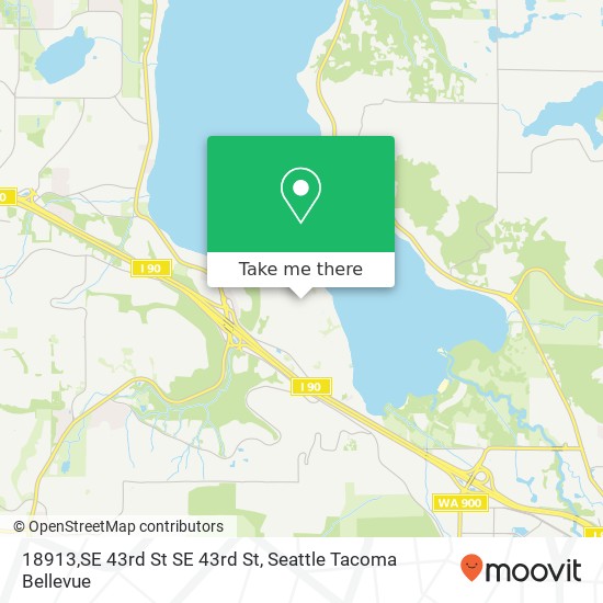 Mapa de 18913,SE 43rd St SE 43rd St, Issaquah, WA 98027