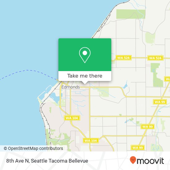 Mapa de 8th Ave N, Edmonds, WA 98020