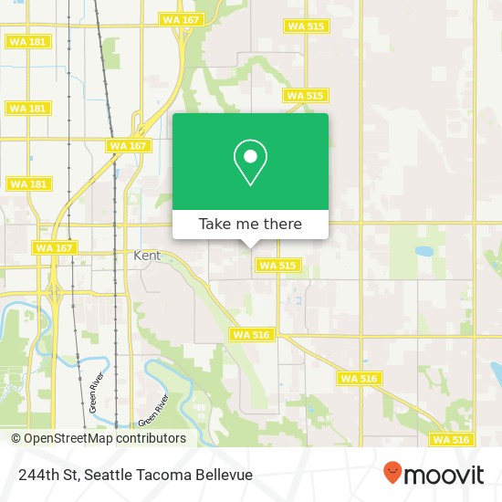 244th St, Kent, WA 98030 map