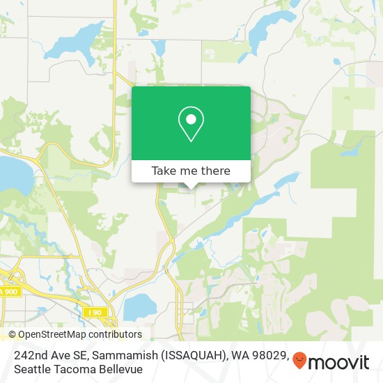 Mapa de 242nd Ave SE, Sammamish (ISSAQUAH), WA 98029