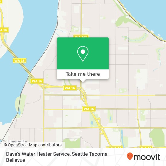 Dave's Water Heater Service map