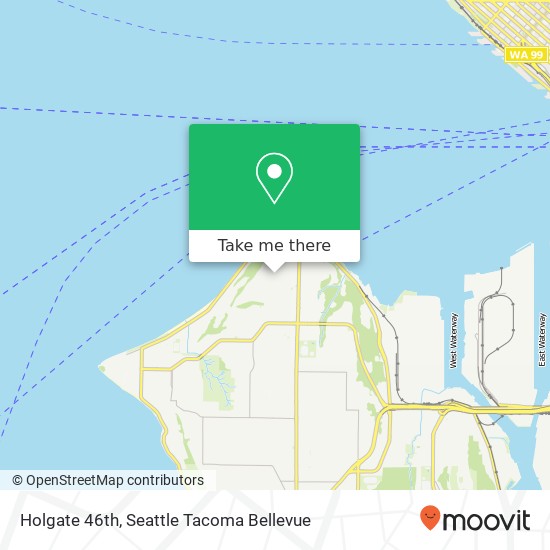 Mapa de Holgate 46th, Seattle, WA 98116