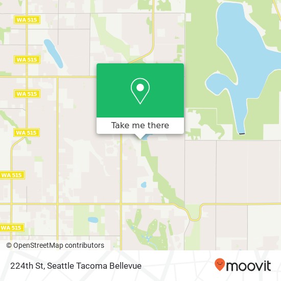 Mapa de 224th St, Kent, WA 98042