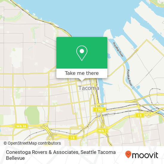 Mapa de Conestoga Rovers & Associates, 1117 Tacoma Ave S