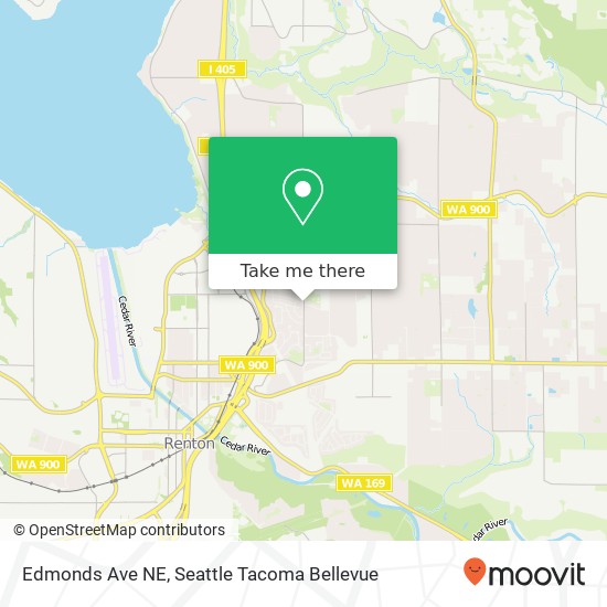 Mapa de Edmonds Ave NE, Renton, WA 98056