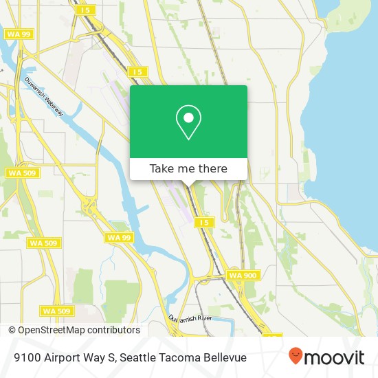 Mapa de 9100 Airport Way S, Seattle, WA 98108