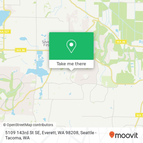 Mapa de 5109 143rd St SE, Everett, WA 98208