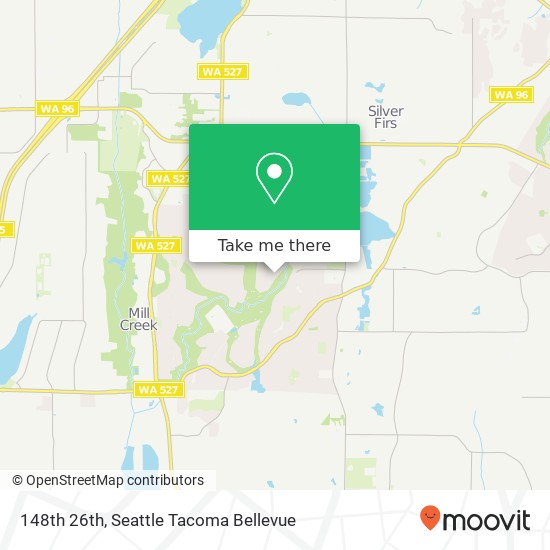 Mapa de 148th 26th, Mill Creek, WA 98012