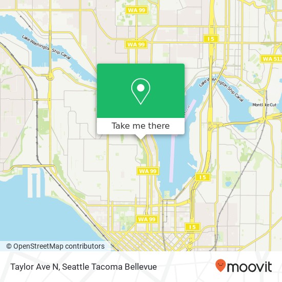 Taylor Ave N, Seattle, WA 98109 map