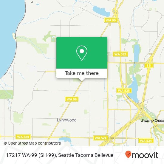 Mapa de 17217 WA-99 (SH-99), Lynnwood, WA 98037