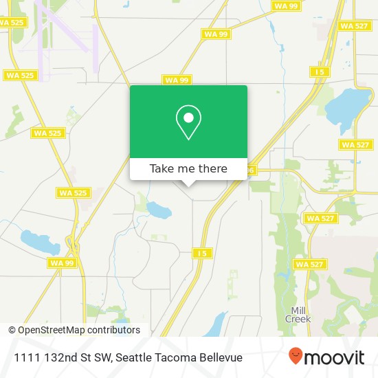 Mapa de 1111 132nd St SW, Everett, WA 98204