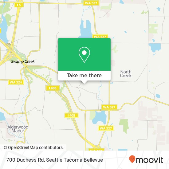 Mapa de 700 Duchess Rd, Bothell, WA 98012