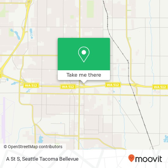 Mapa de A St S, Tacoma, WA 98444