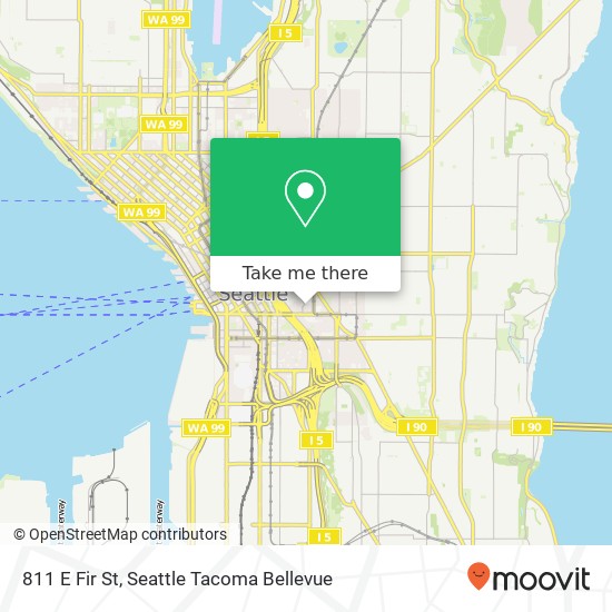 Mapa de 811 E Fir St, Seattle, WA 98104