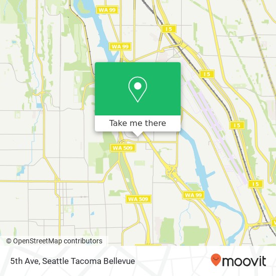 Mapa de 5th Ave, Seattle, WA 98108