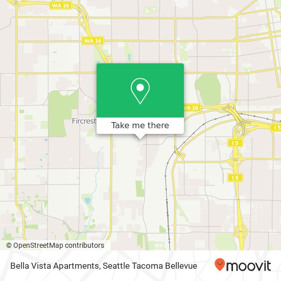 Bella Vista Apartments, 3502 S Mason Ave map