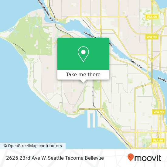 Mapa de 2625 23rd Ave W, Seattle, WA 98199