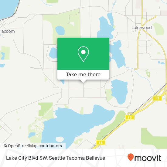 Lake City Blvd SW, Lakewood, WA 98498 map