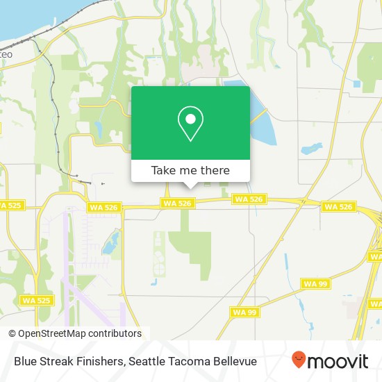 Mapa de Blue Streak Finishers, 1520 80th St SW
