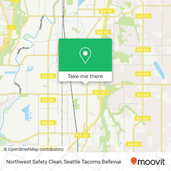 Mapa de Northwest Safety Clean