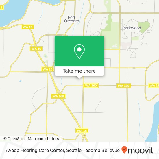 Mapa de Avada Hearing Care Center, 1501 Piperberry Way SE