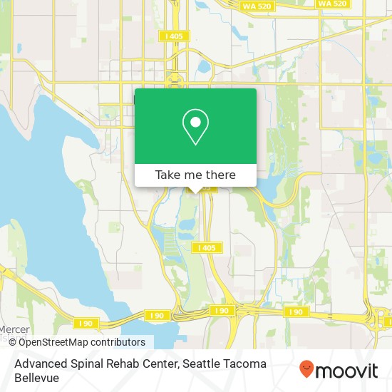 Mapa de Advanced Spinal Rehab Center, 1331 118th Ave SE