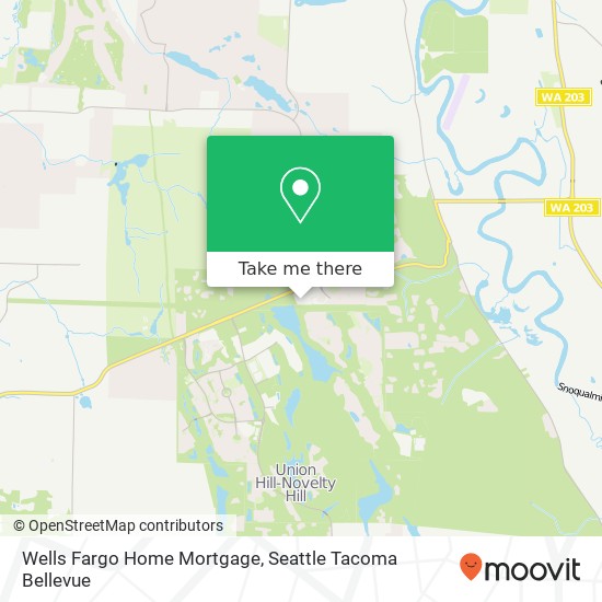 Wells Fargo Home Mortgage, 23467 NE Novelty Hill Rd map