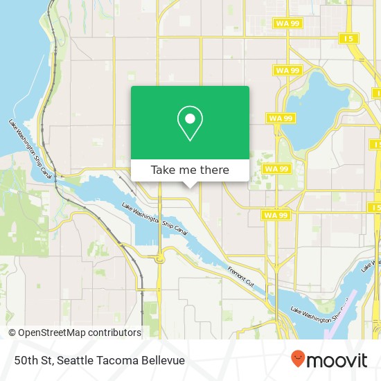 Mapa de 50th St, Seattle, WA 98107
