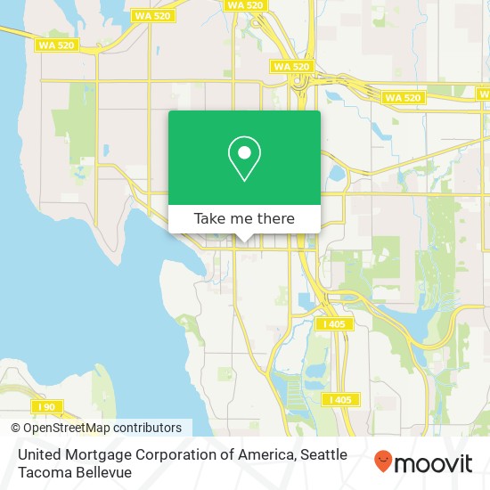 Mapa de United Mortgage Corporation of America, 121 106th Ave NE