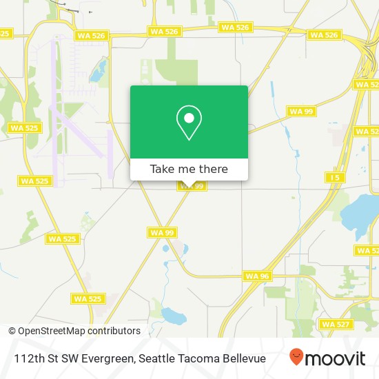 Mapa de 112th St SW Evergreen, Everett, WA 98204
