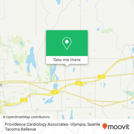 Mapa de Providence Cardiology Associates- Olympia, 500 Lilly Rd NE