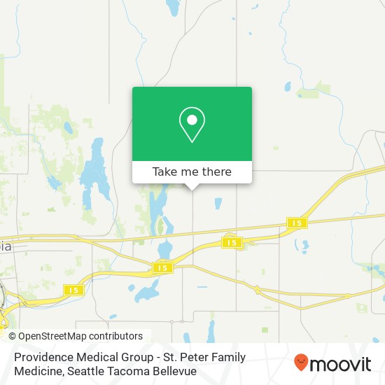 Mapa de Providence Medical Group - St. Peter Family Medicine, 525 Lilly Rd NE