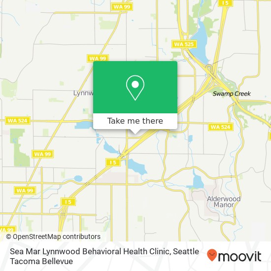 Mapa de Sea Mar Lynnwood Behavioral Health Clinic, 4111 Alderwood Mall Blvd