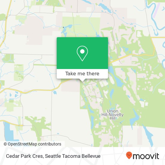 Mapa de Cedar Park Cres, Redmond, WA 98053