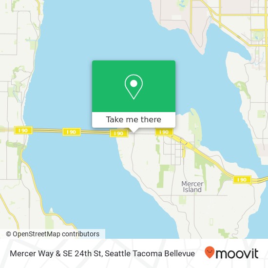 Mercer Way & SE 24th St, Mercer Island, WA 98040 map