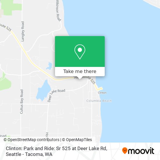 Clinton: Park and Ride: Sr 525 at Deer Lake Rd map