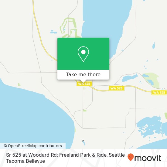 Mapa de Sr 525 at Woodard Rd: Freeland Park & Ride
