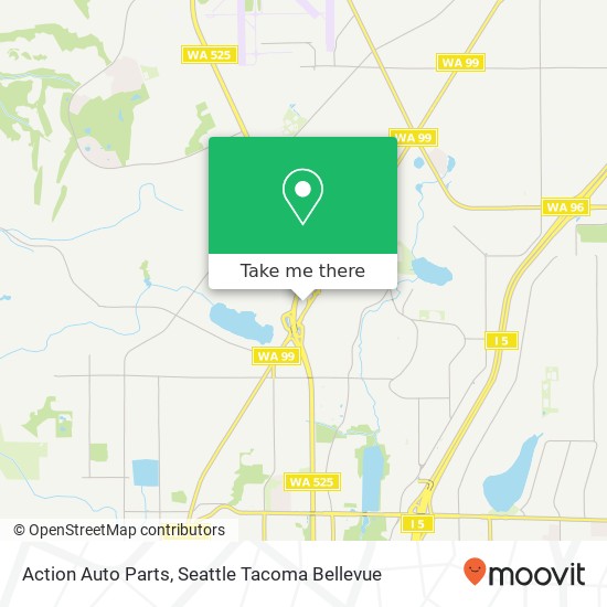 Mapa de Action Auto Parts, 13906 Highway 99 Lynnwood, WA 98087