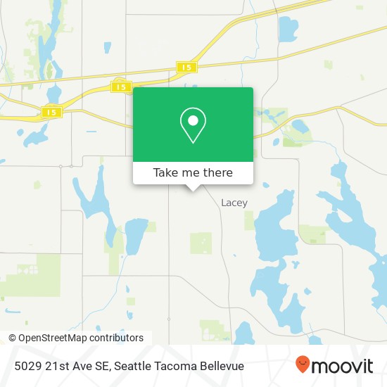 Mapa de 5029 21st Ave SE, Lacey, WA 98503