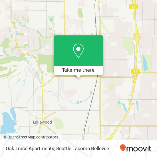 Mapa de Oak Trace Apartments, 7419 S Verde St