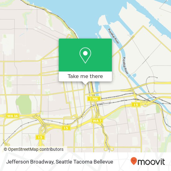 Jefferson Broadway, Tacoma, WA 98402 map