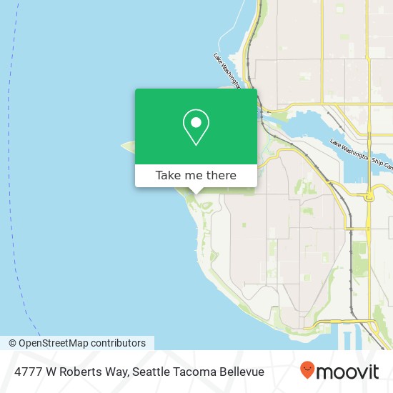 4777 W Roberts Way, Seattle, WA 98199 map