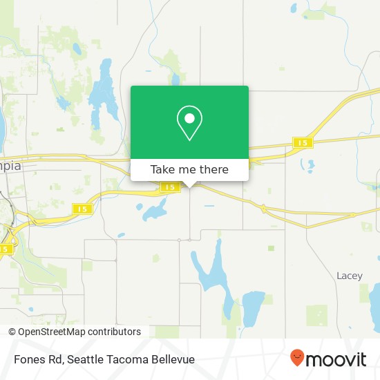 Mapa de Fones Rd, Olympia, WA 98501