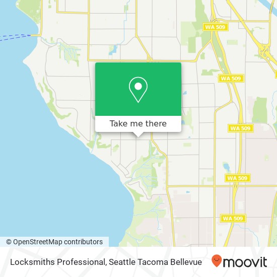 Mapa de Locksmiths Professional, 2002 SW 116th St