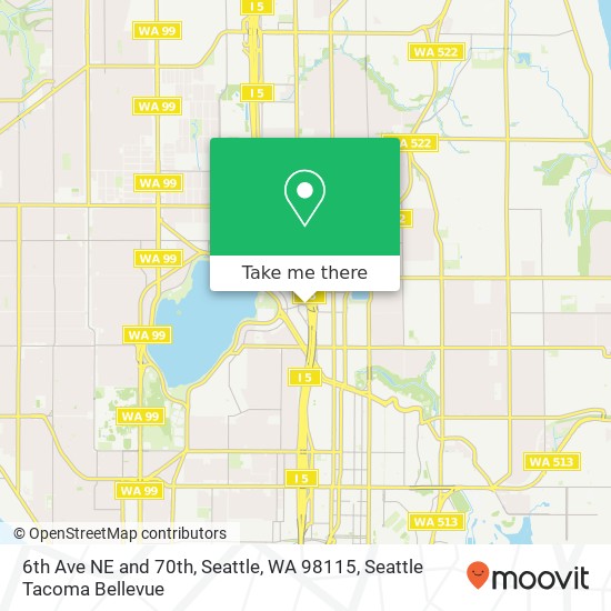 6th Ave NE and 70th, Seattle, WA 98115 map