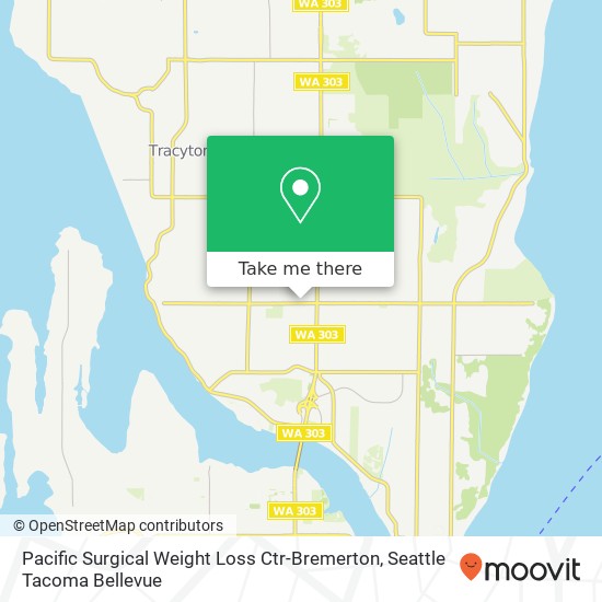 Pacific Surgical Weight Loss Ctr-Bremerton, 1010 Sylvan Way map