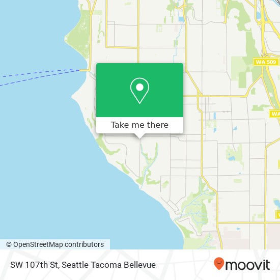 Mapa de SW 107th St, Seattle, WA 98146